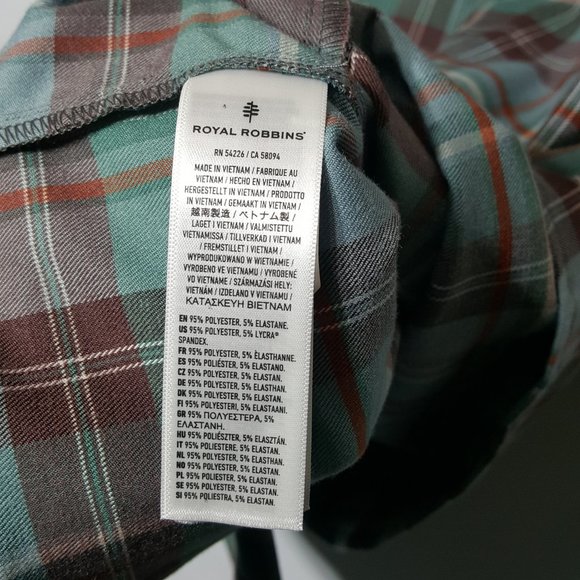 Royal Robbins Mens Plaid Long Sleeve - Size M - Pre-owned - VH6LND - Picture 6 of 7